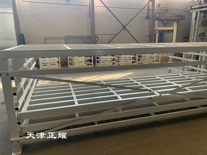 臥式板材貨架抽屜式結構配合吊車使用適合激光切割機