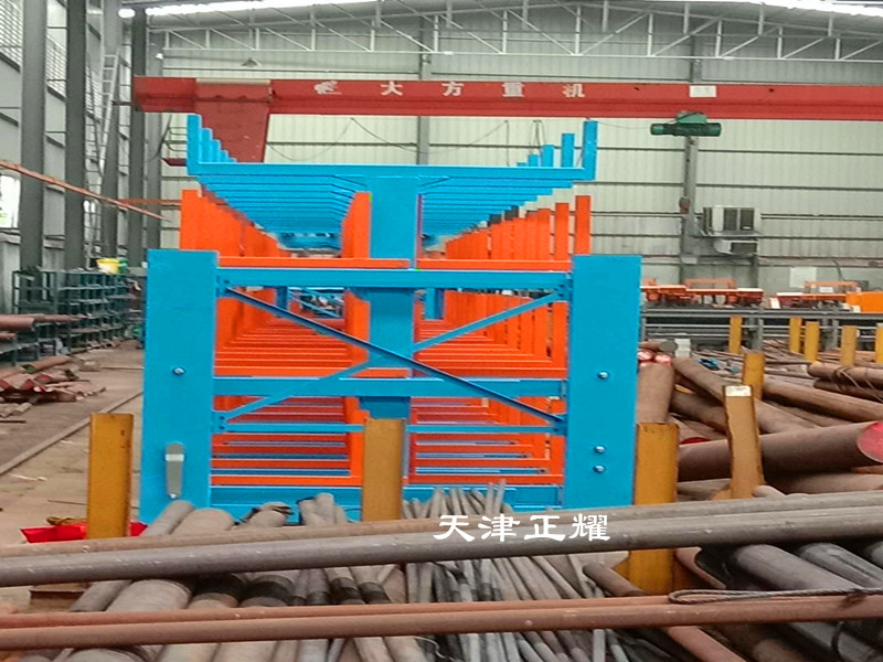 浙江嘉興圓鋼貨架 伸縮式懸臂貨架 管材存放架 軸貨架