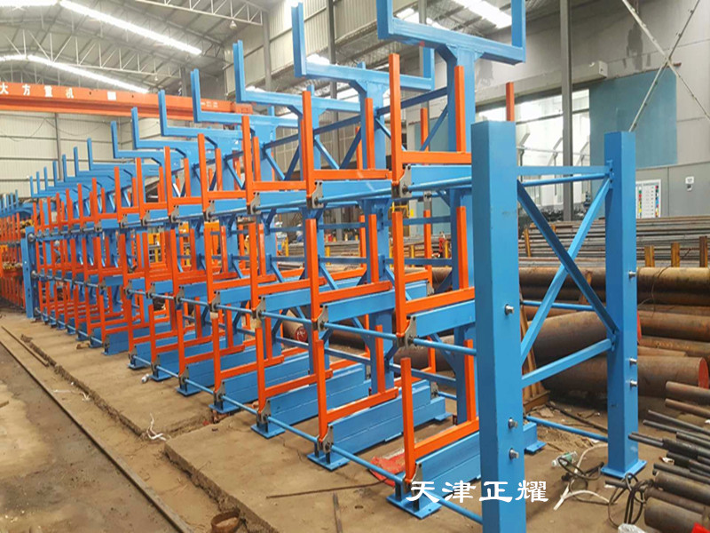 江蘇常州圓鋼貨架擺放 6米圓鋼存放規格 伸縮懸臂式優勢