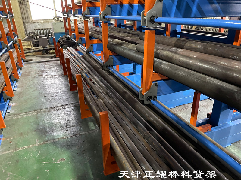 上海嘉定棒料貨架 銅排存放架 鋼管擺放架 鋁型材架子