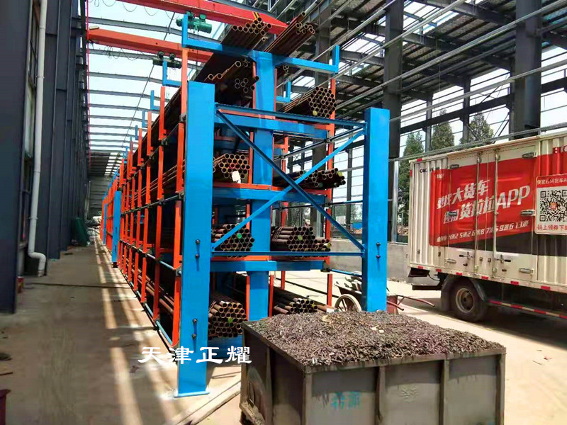 江蘇南通管料存放架伸縮式懸臂結構重型管材貨架圖片
