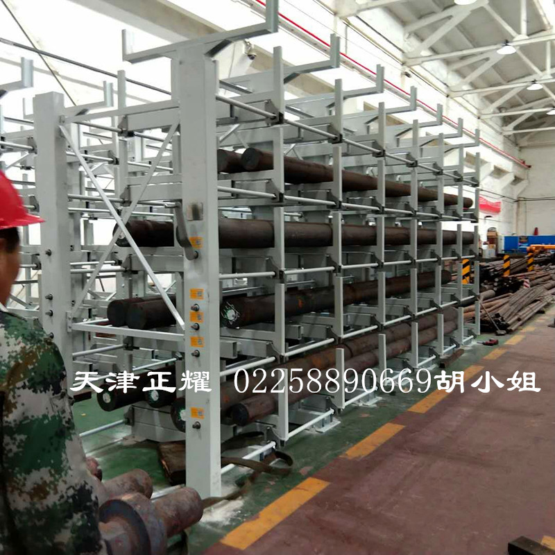 型材庫空間小大量型材如何存放 伸縮懸臂式型材貨架