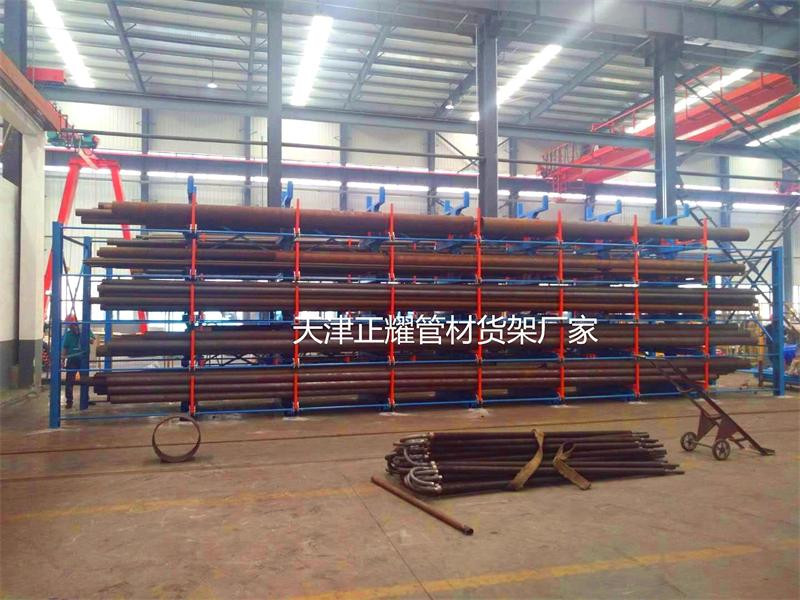 宁夏管材货架经典案例存放6米9米12米管材
