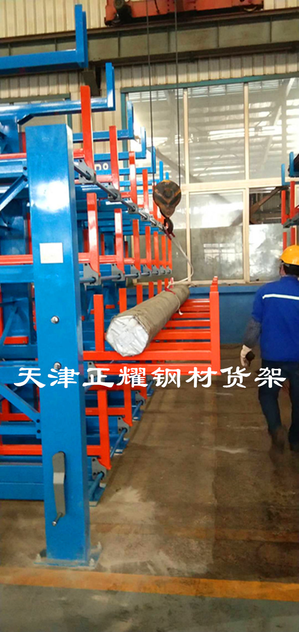 江苏泰州钢材货架 圆钢摆放架 铝型材架子 轴存放架