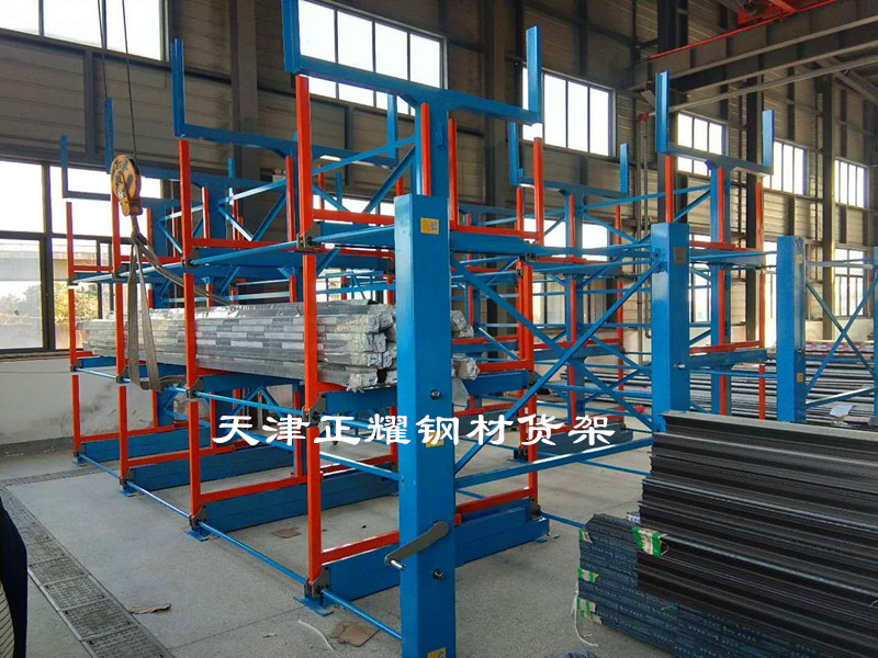 浙江温州钢材货架 圆钢存放架 钢管货架 轴货架