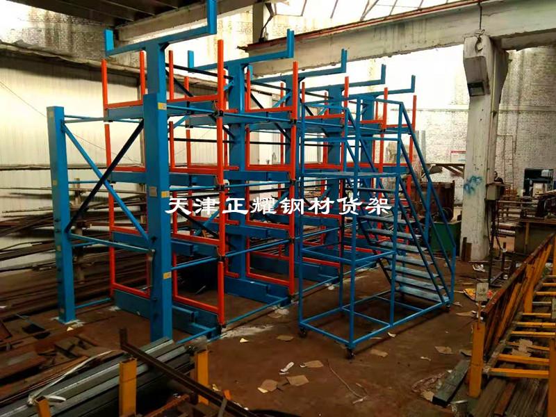 浙江温州钢材货架 圆钢存放架 钢管货架 轴货架