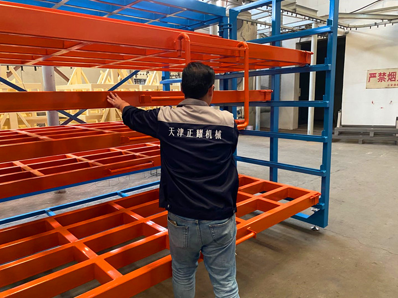 河南南阳钢板货架 板材车间规范化管理 抽屉式板材货架