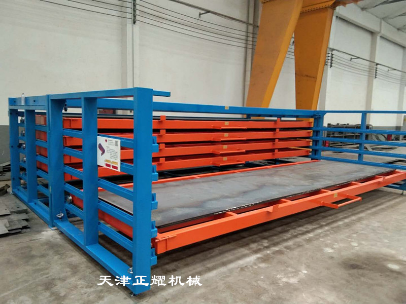 6米钢板货架抽屉式结构多层分类摆放板材整齐存取方便