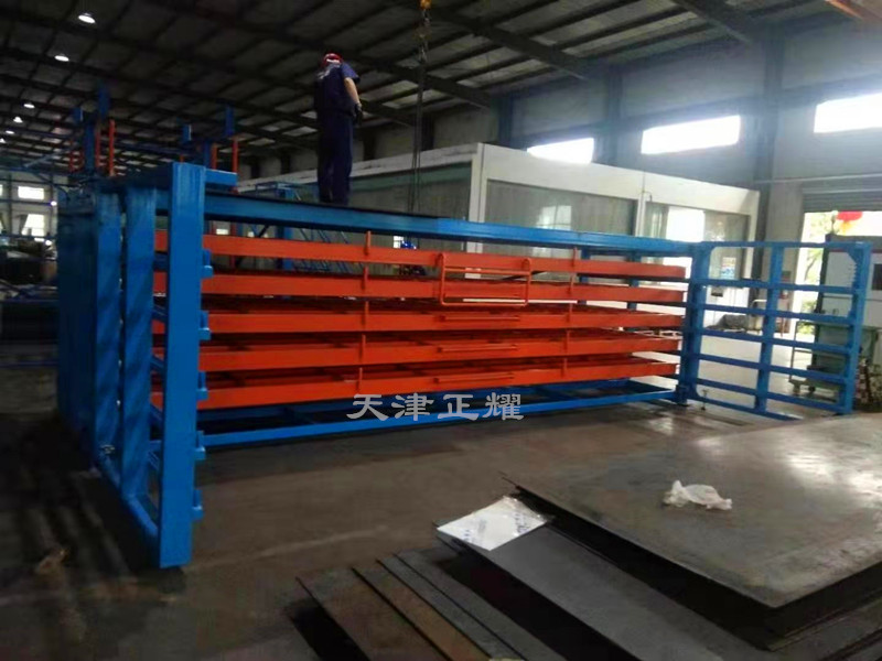 卧式钢板货架抽屉式结构存放6米4米3米的钢板