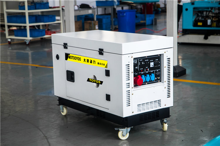 8kw靜音汽油發電機應急施工