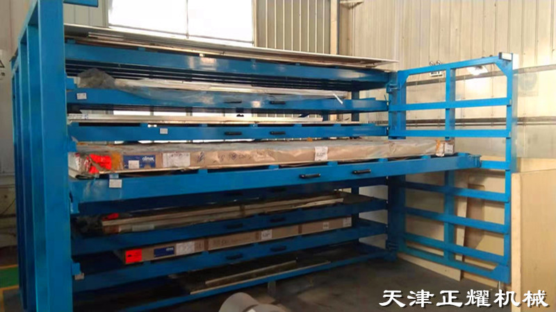 卧式钢板货架占地小摆放的钢板种类多整齐方便快捷