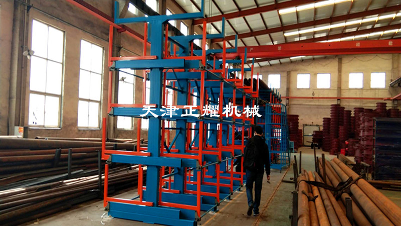 管材货架手摇伸缩悬臂式结构吊车存放6米9米12米管材