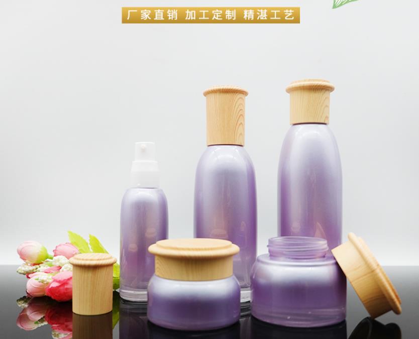 護(hù)膚品套裝瓶噴涂加工廠