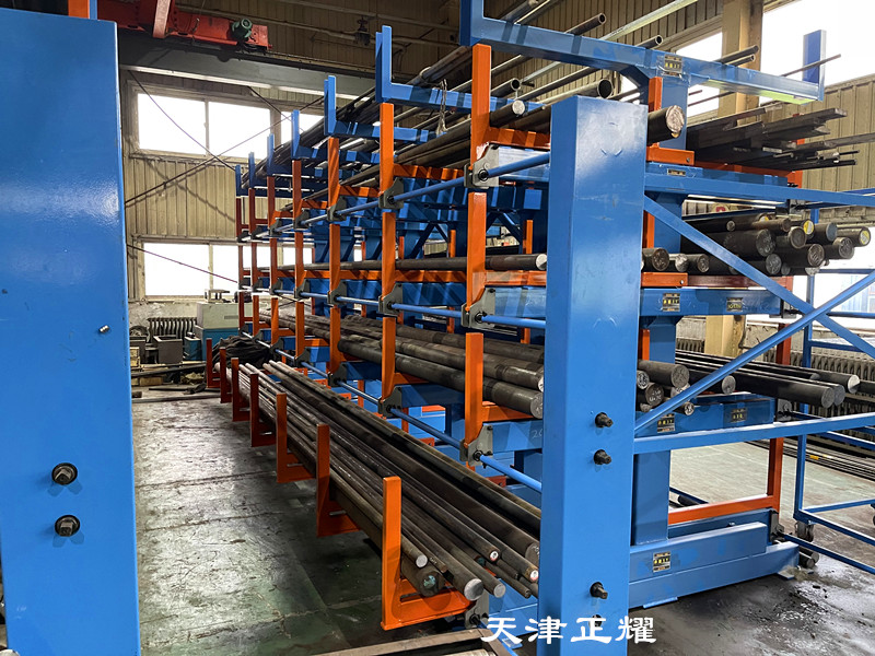 上海嘉定棒料货架 铜排存放架 钢管摆放架 铝型材架子