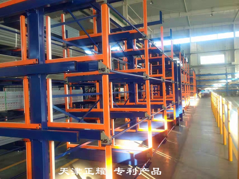 河南駐馬店鋼材貨架 伸縮式懸臂貨架 鋁型材貨架 圓鋼貨架
