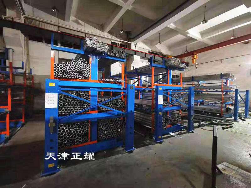 江西宜春管材存放方式伸縮式懸臂貨架行車存取方便快捷