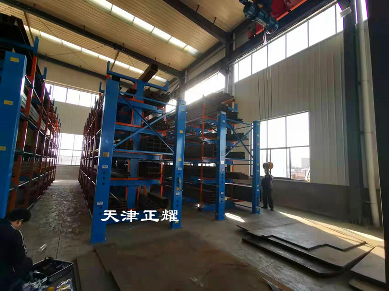 江西宜春管材存放方式伸縮式懸臂貨架行車存取方便快捷
