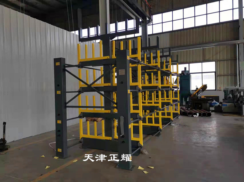 北京房山伸縮式懸臂貨架存放螺紋鋼槽鋼角鐵型鋼長(zhǎng)料