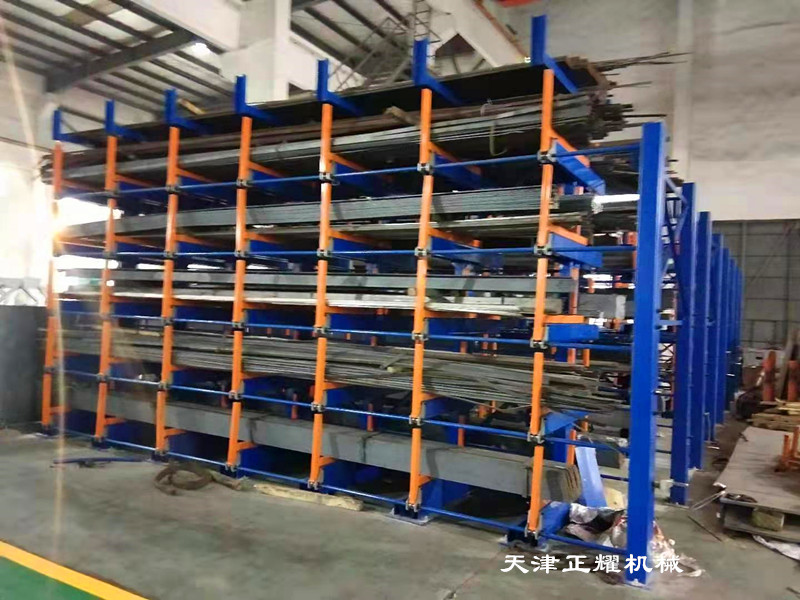 江蘇南通鋼材貨架 伸縮式懸臂貨架 銅排擺放架 棒料貨架