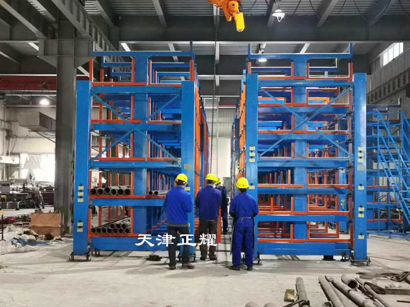 山西呂梁管材鋼材型材圓鋼怎么存放好伸縮式懸臂貨架