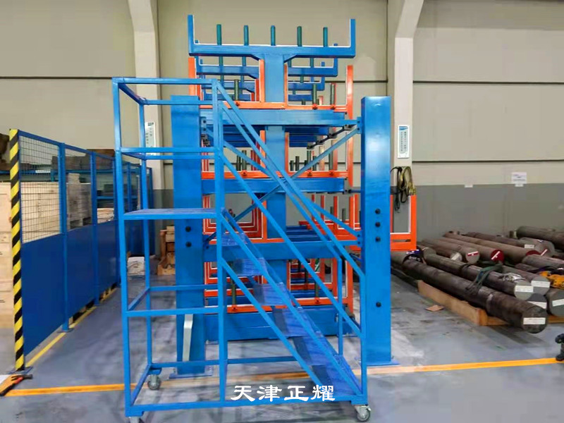 安徽淮北棒料貨架 伸縮搖臂式貨架 鋁管存放架 銅排貨架