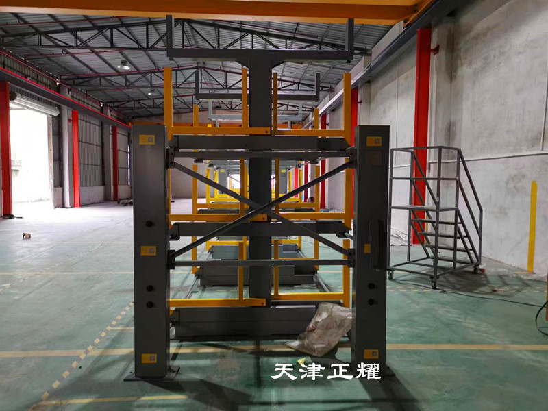 安徽宿州伸縮式懸臂貨架 圓鋼存放架 鋁管貨架 型材架子