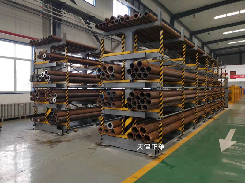 地面堆放的管材怎么存放好可以伸縮移動的管材貨架