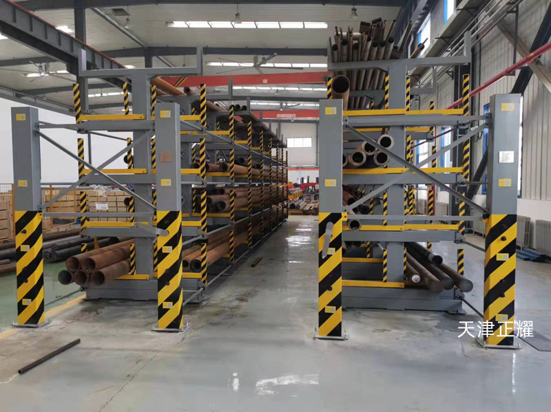 地面堆放的管材怎么存放好可以伸縮移動的管材貨架