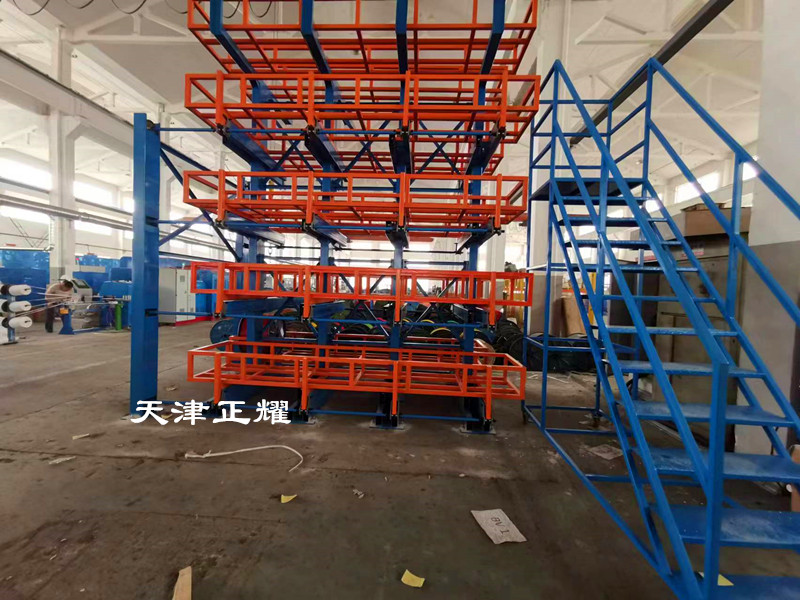 電纜盤線纜圓盤鋼材多層分類擺放省空間方式伸縮式懸臂貨架