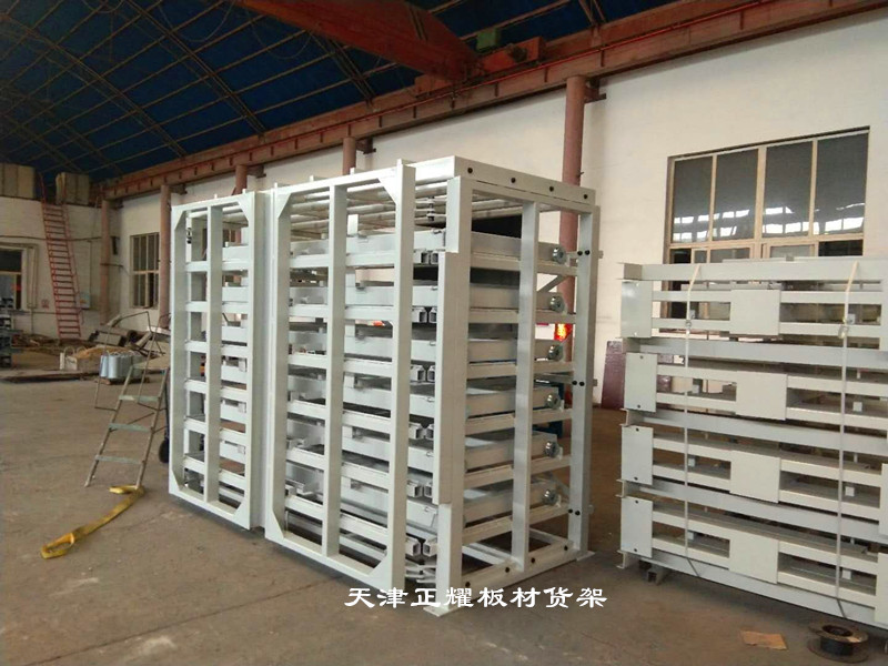 山西晉中板材貨架 重型鋼板存放架 抽屜式貨架