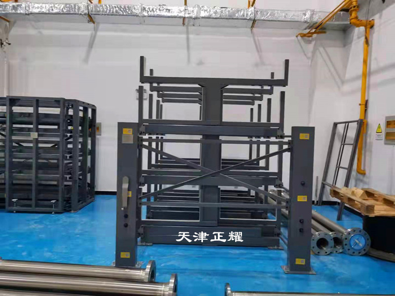 湖北宜昌伸縮式懸臂貨架 棒料存放架 鋁型材架子