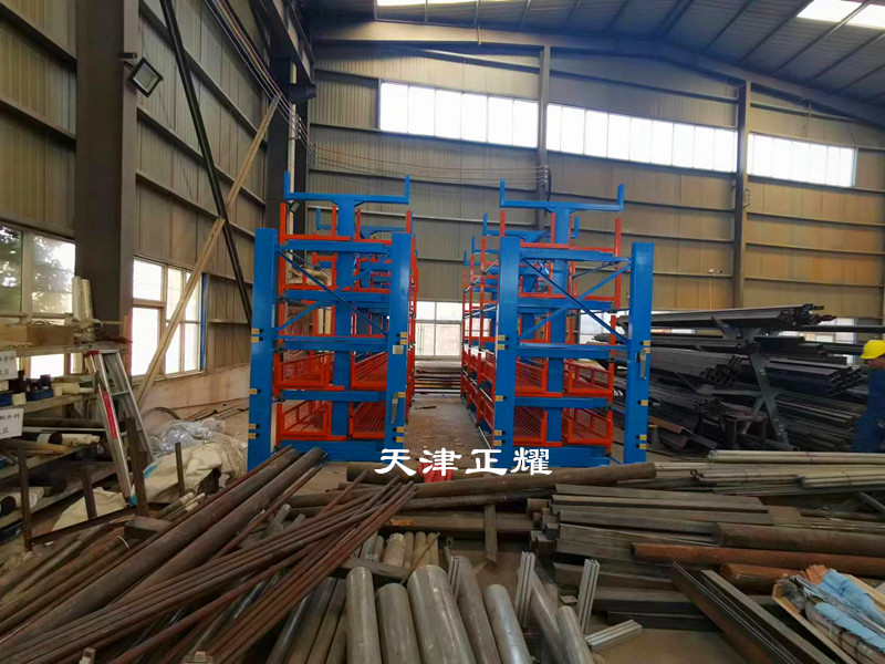 河北秦皇島圓鋼貨架 鋼材存放架 管材擺放架 型材架子