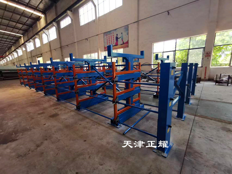 原來型材可以這樣存放伸縮式懸臂貨架立體分類整齊