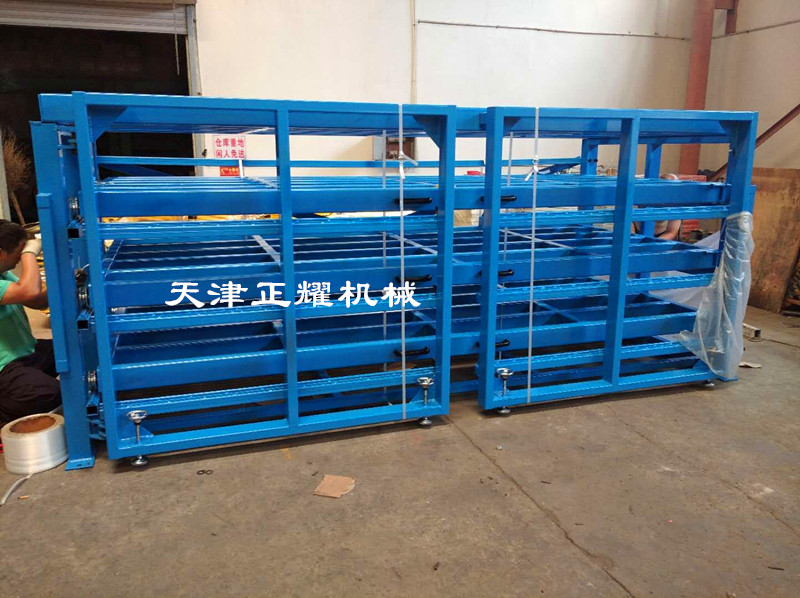 鋼板倉庫擺放圖片大全 抽屜式鋼板貨架 立體板材貨架