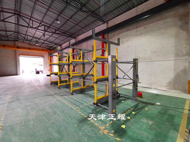 管材型鋼銅棒鋁材多層分類擺放伸縮式懸臂貨架