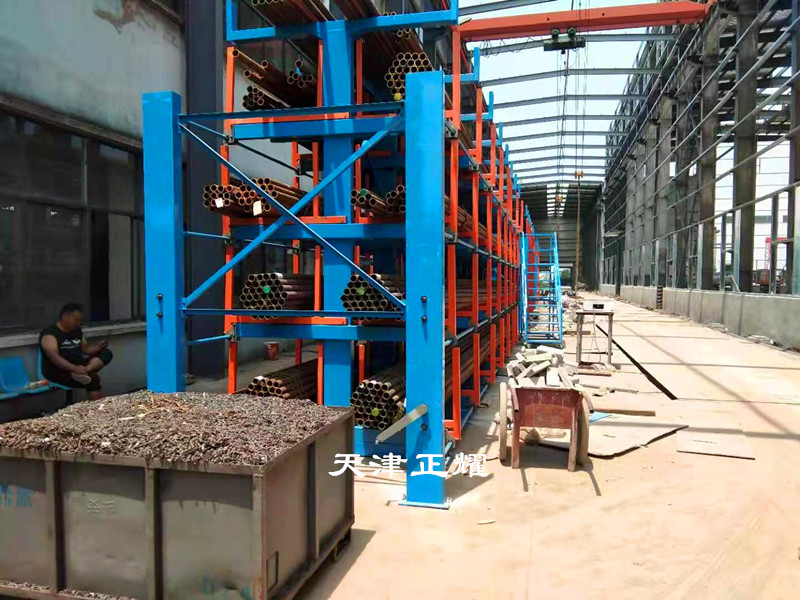 安徽蕪湖管材貨架 圓鋼存放架 鋁型材擺放架 鋼材貨架