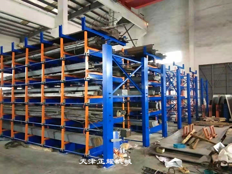 寧夏中衛(wèi)棒料貨架 鋁型材擺放架 鋼管貨架 圓鋼存放架