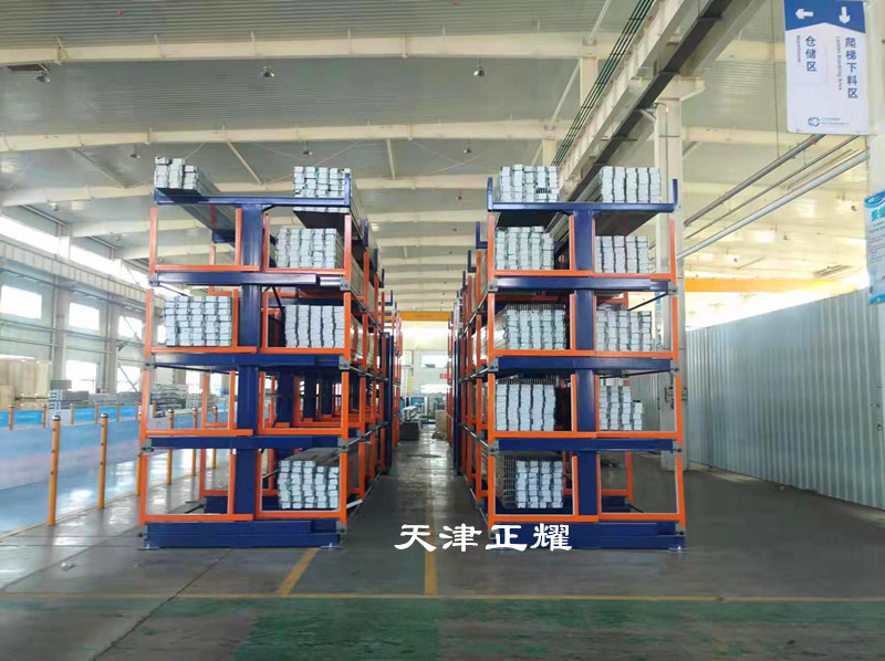 寧夏中衛(wèi)棒料貨架 鋁型材擺放架 鋼管貨架 圓鋼存放架