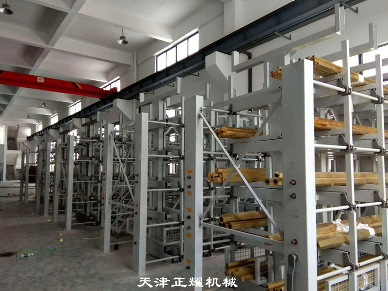 寧夏中衛(wèi)棒料貨架 鋁型材擺放架 鋼管貨架 圓鋼存放架