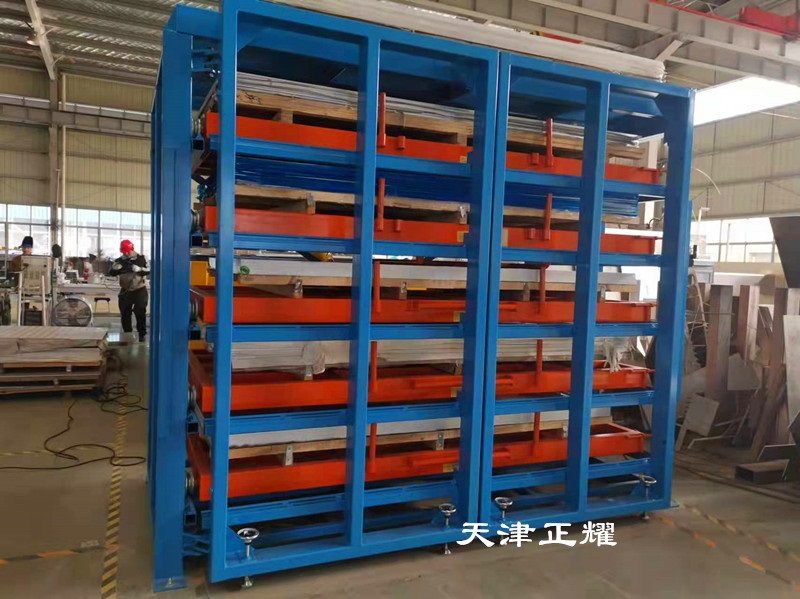 廣西防城港抽屜式鋼板貨架 6米板材貨架 12米鋼板重型架
