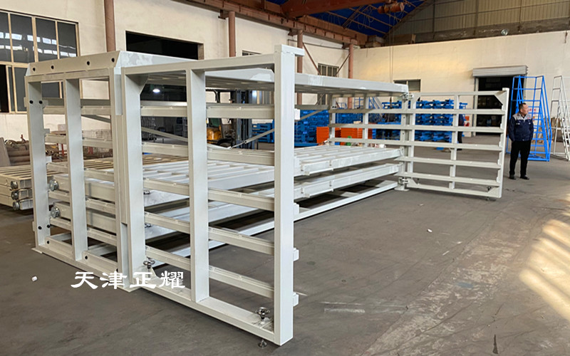 板材存放臥式板材貨架省空間整齊數(shù)量清晰存取方便