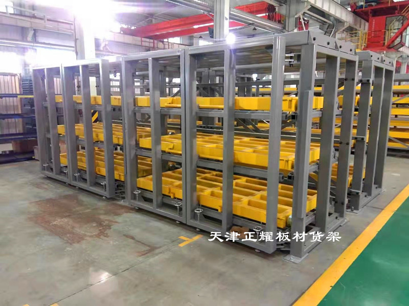 山東東營抽屜式板材貨架 鋼板存放架 鋁板貨架 銅板架子