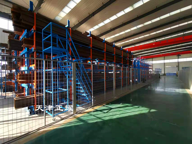 陜西渭南棒料貨架 銅排存放架 鋼材擺放架 鋁型材架子