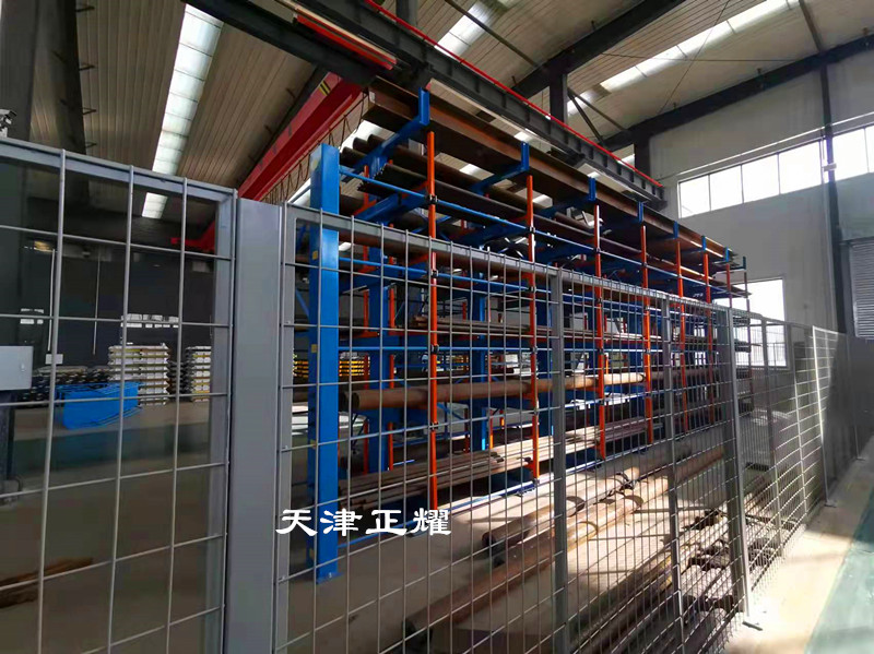 物料種類多擺放整齊省空間的方式伸縮式懸臂物料貨架