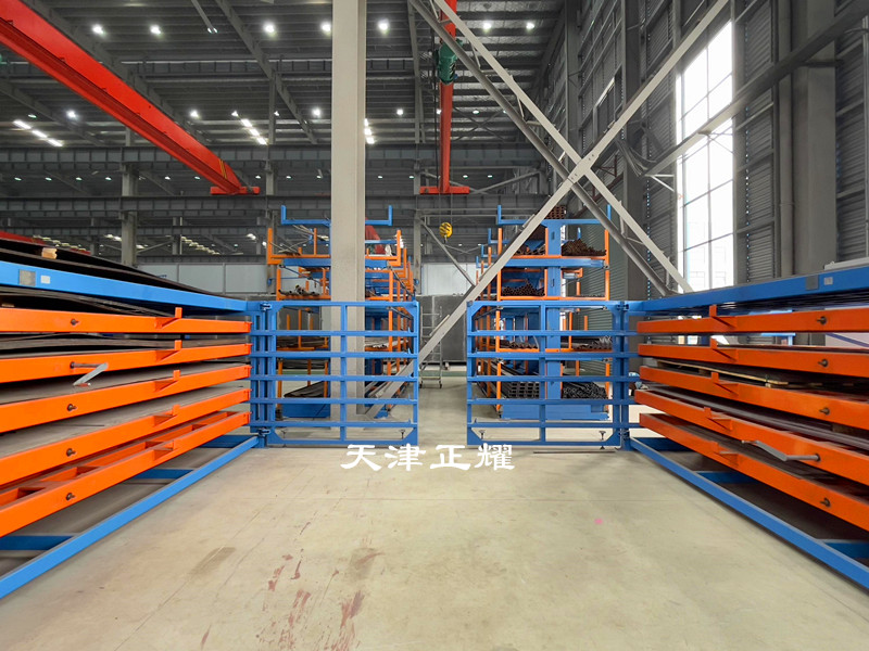 湖北黃石抽屜式板材貨架 鋼板存放架 鋁板銅板擺放架