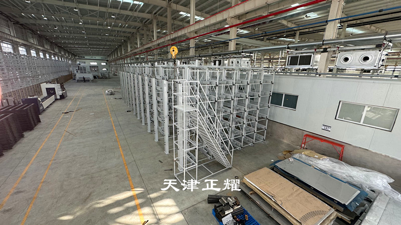 伸縮懸臂貨架案例在天津開發(fā)區(qū)竣工美觀大方整齊