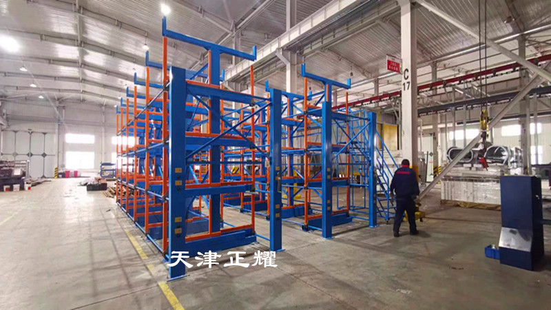 貴州畢節(jié)物料用什么貨架存放省空間伸縮懸臂式物料架