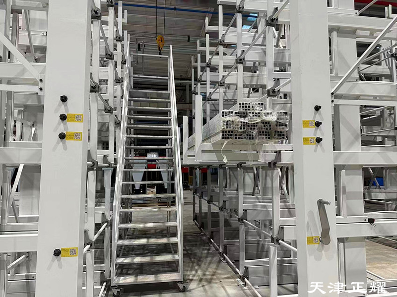 扁鋼角鋼型鋼鋼筋鋼板鋼管鋼軸分類擺放伸縮式懸臂貨架