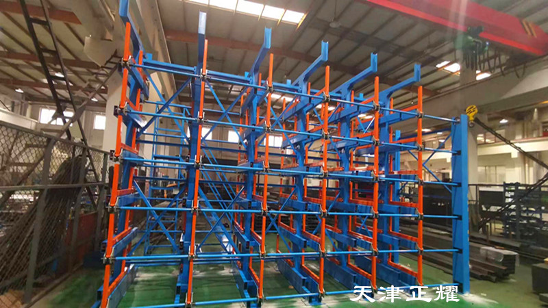 型鋼槽鋼工字鋼圓鋼扁鋼鋼管存放伸縮懸臂式貨架