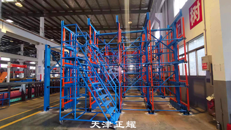 鋼材立體存放伸縮式懸臂鋼材貨架圖片存儲(chǔ)量高整齊
